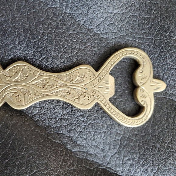 Decorative Metal Brass Bottle Opener with Patina Soft Drink Beer Soda Opener - Picture 5 of 6